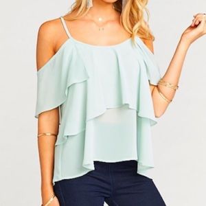 Show Me Your Mumu- Romance Ruffle Top Cheetah